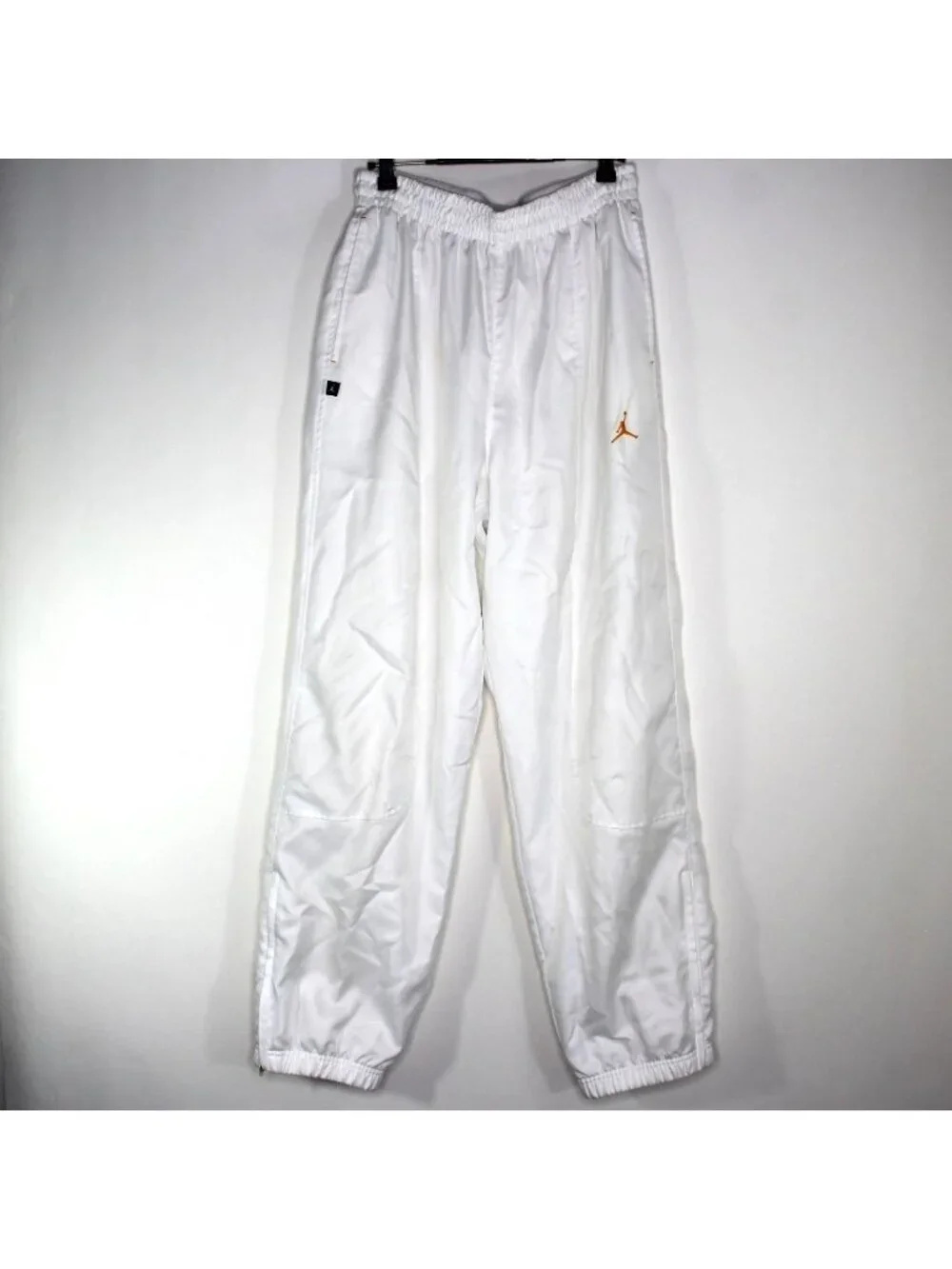 Jordan Mens Large 30 x 32 White Lined Track Pants L631